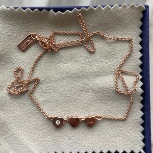 Coach heart necklace